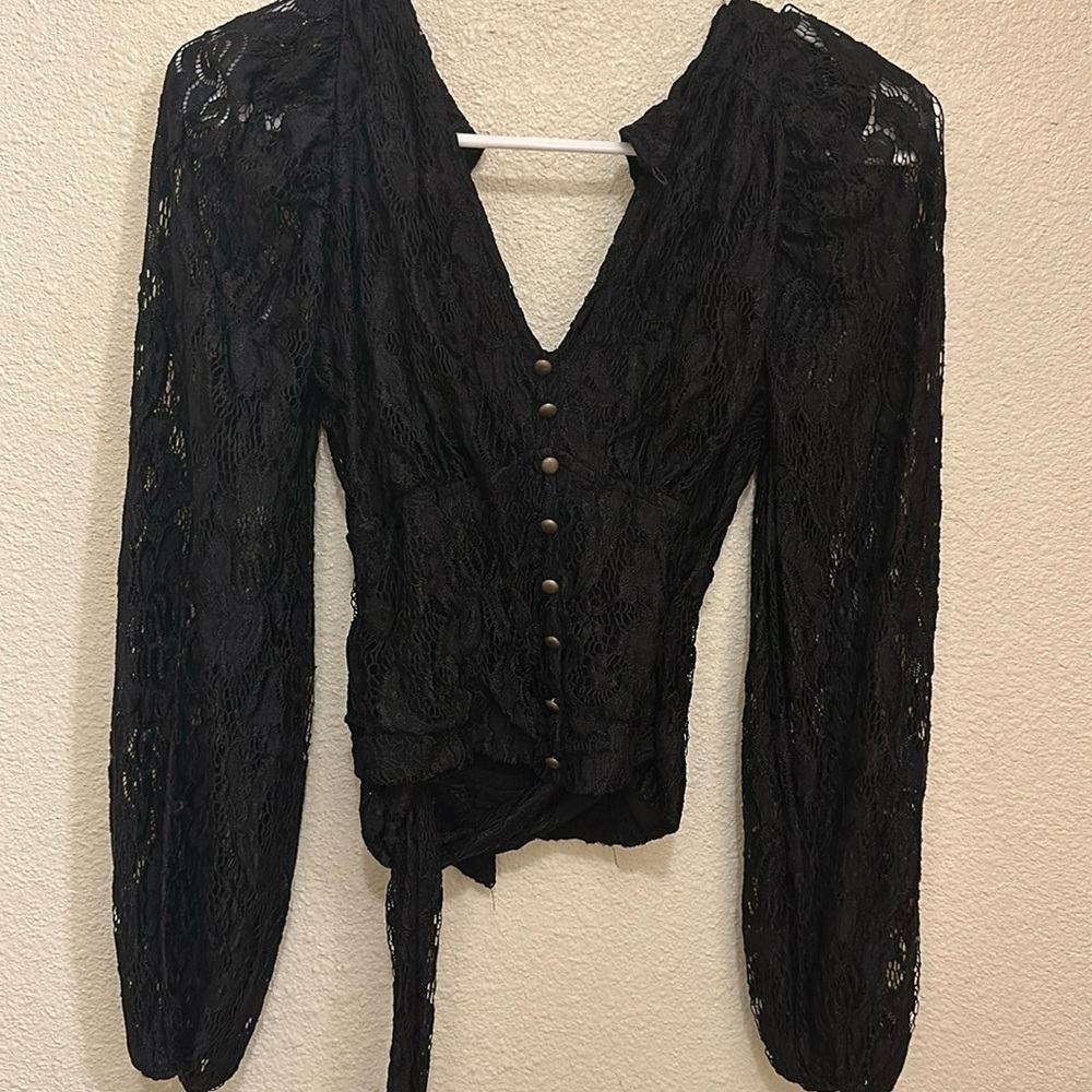 Anthropologie corset style top laced brand new no tags size xs